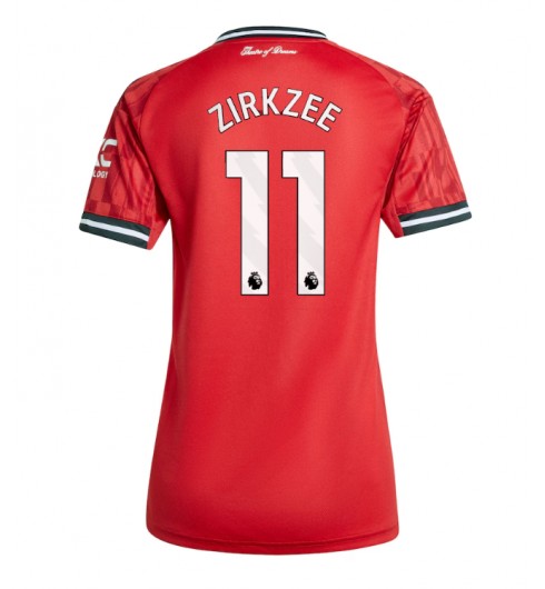 Manchester United Joshua Zirkzee #11 Domácí Dres pro Dámské 2025-26 Krátký Rukáv Manchester United Joshua Zirkzee #11 Domácí Dres pro Dámské 2025-26 Krátký Rukáv